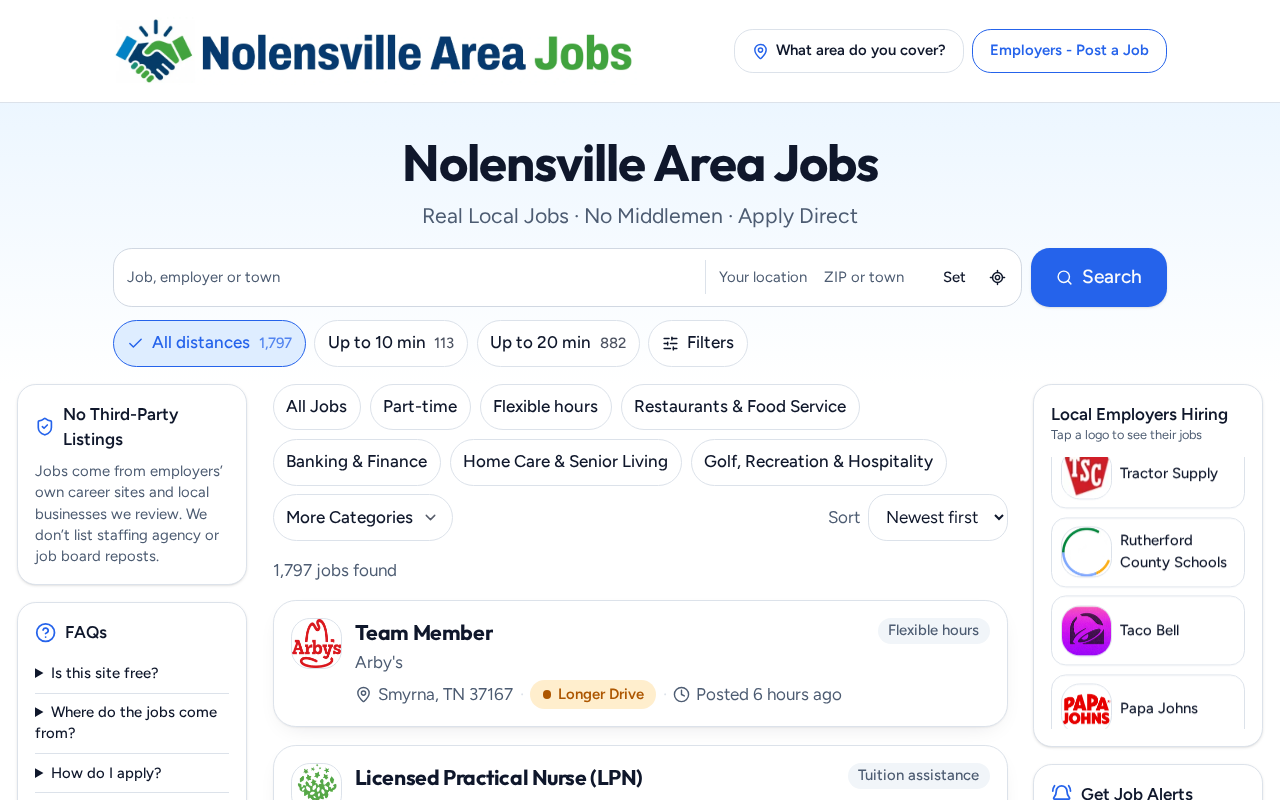 Nolensville Area Jobs home page